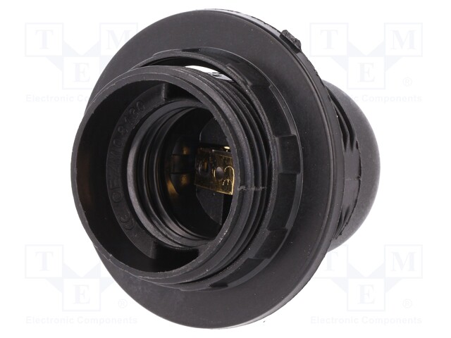 PIDIKE: HEHKULAMPUT - E27 - LAIPPA-RUNKO: MUSTA - Ø: 41MM - L: 61MM - Lampunkannat ja adapterit led tuotteisin - PW-D.3006 - 1