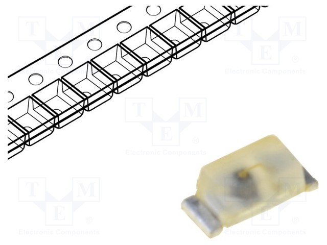 PINTALIITOS LED - 0603 - KELTAINEN - 90÷180MCD - 1,7X0,8X0,65MM - 160° - 20MA - Pintaliitos LED - LY-L296-Q2R2-26 - 1