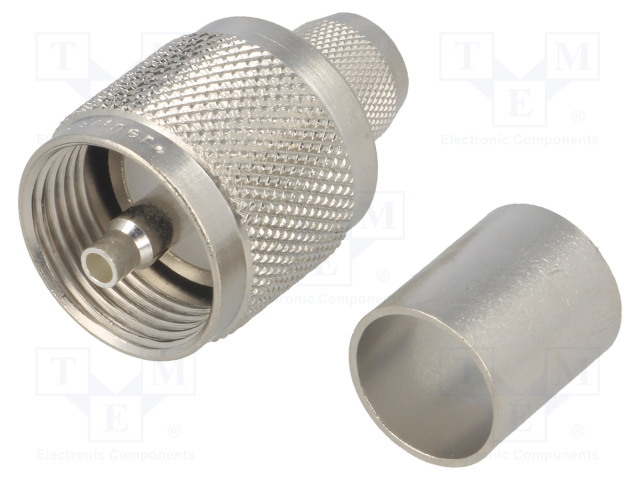 LIITIN: UHF (PL-259) - PISTOKE - UROS - SUORA - RG213 - PURISTUS - 50OHM - UHF ja Mini-UHF liittimet - J01040A0006 - 1