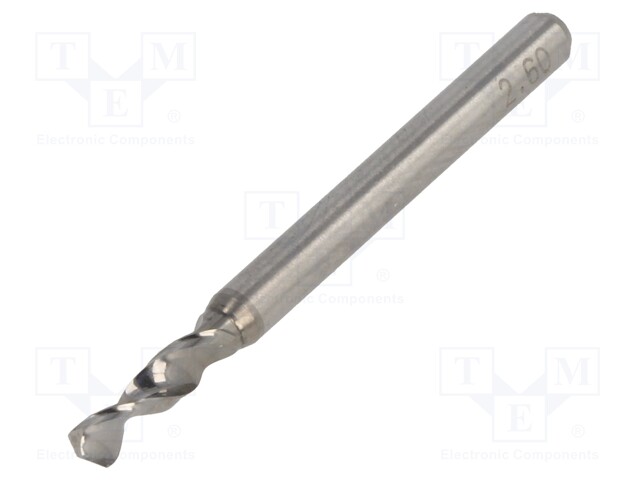 PORANTERÄ - Ø: 2,6MM - L: 38,2MM - VOLFRAMIKARBIDI - 1/8" - 3,175MM - Muut poranterät - SM32-2.6 - 1