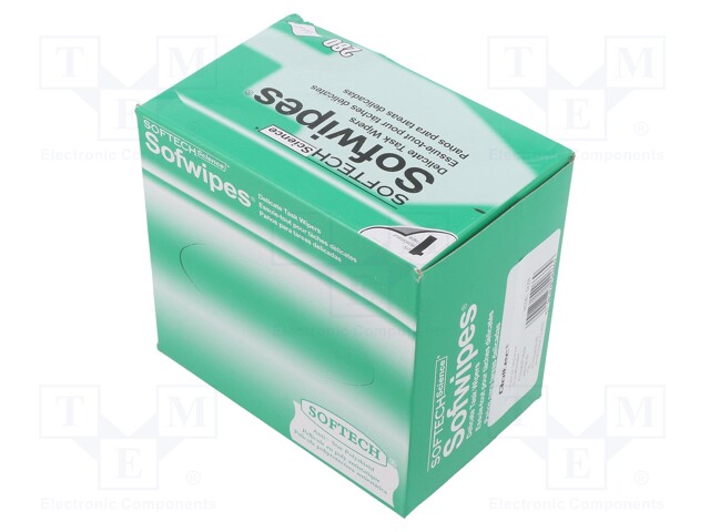 PUHDISTIN: RÄTTI - 280KPL - 110X210MM - PUHDISTAMINEN - PÖLYTTÖMÄT - Puhdistuskemikaalit ja aerosolit - QOLTEC-54266 - 1