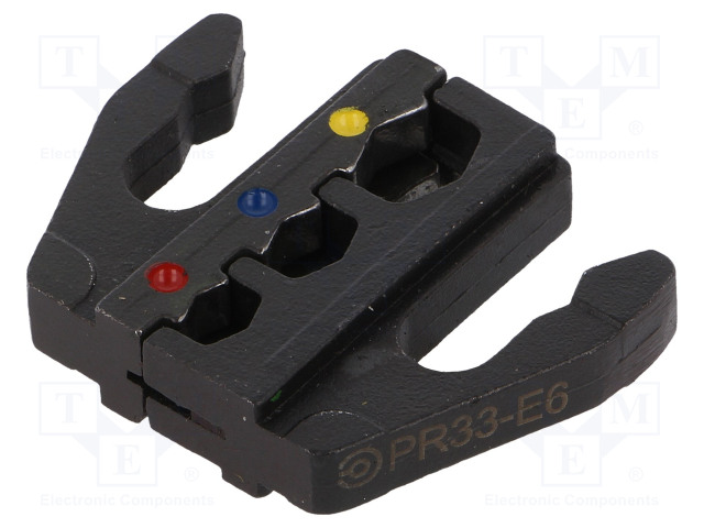 PURISTUSLEUAT - ERISTETYT PÄÄTTEET - 0,5÷6MM2 - 20AWG÷10AWG - Krimppauspihdit kaapelipäätteisiin - ER-PR33E6 - 1