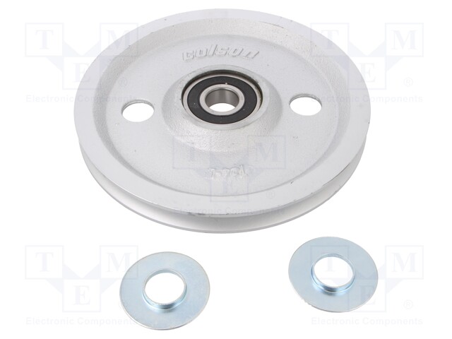 PYÖRÄ - Ø: 200MM - W: 22MM - 650KG - VALURAUTA - ØASENNUSAUK.: 25MM - Kuljetuspyörät - WHCK-2006 - 1