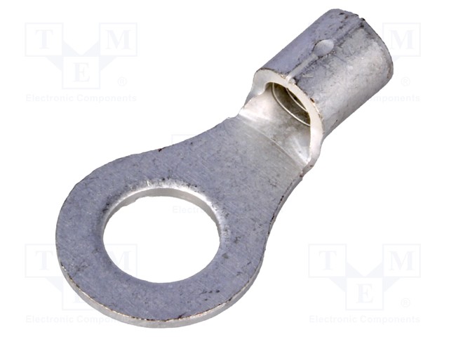 RENGASLIITIN - M6 - 2,63÷6,64MM2 - PURISTETTAVA - ERISTÄMÄTÖN - Eristämättömät liittimet - R5.5-6 - 1