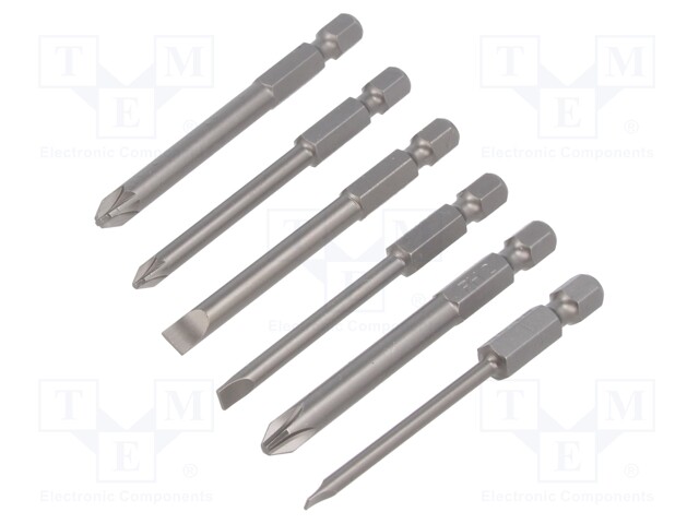 TYÖKALUSETTI: RUUVAUSKÄRJET - VARSI: E6,3MM - KOK.PIT: 70MM - 1/4" - Ruuvauskärjet - FL03192716 - 1