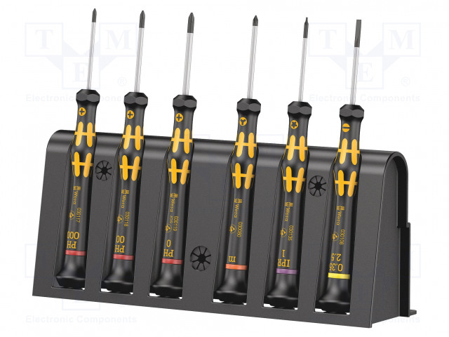 SCREWDRIVER: PRECISION-SET - PRECISION - MICROSTIX®,PHILLIPS,SLOT - Ruuvimeisselit ja sarjat - WERA.15506 - 1
