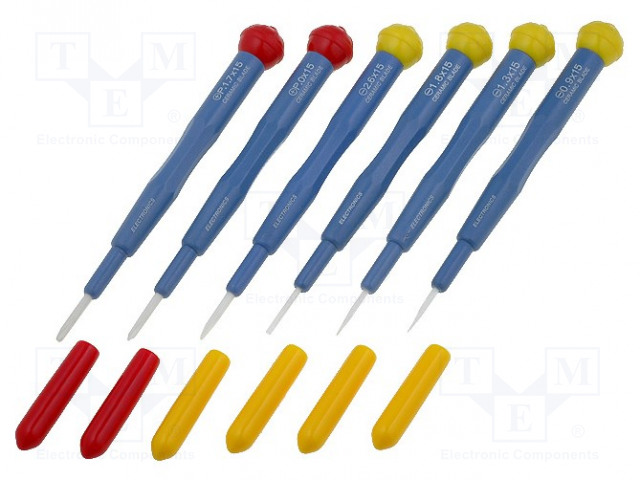 SARJA: VIRITYSMEISSELIT - MUOVILAATIKKO - 6KPL - Ruuvimeisselit ja sarjat - WKC-TP6 - 1