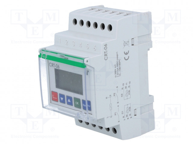 AUTOMATION MODULE: REGULATOR - TEMPERATURE - -100÷400°C - CRT - 16A - Säädinmoduulit - CRT-06 - 1
