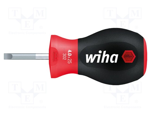 SCREWDRIVER: STANDARD - SLOT - 6.5X1.2MM - STUBBY SOFTFINISH® - Ruuvimeisselit ja sarjat - WIHA.26966 - 1