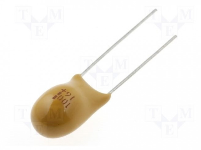 TANTAALIKONDENSAATTORI - 100UF - 16VDC - THT - ±20% - Tantaalikondensaattorit - TC-10016 - 1