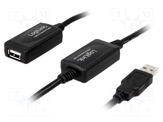 USB-TOISTIN - USB 2.0 - USB A RASIA,USB A PISTOKE MUSTA - USB kaapelit ja adapterit - UA0146 - 1