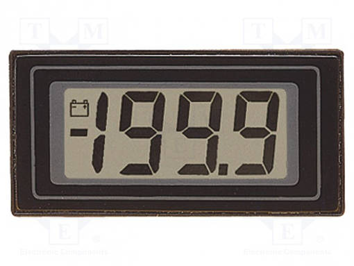 VOLTTIMITTARI - DIGITAALINEN,ASENNUS-0÷200MV - PANEELIASENNETTAVA - LCD - Digitaaliset paneelimittarit - DPM116 - 1