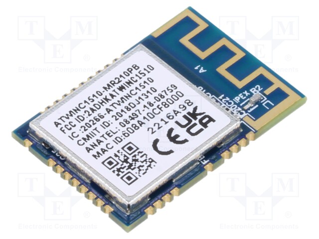 WIFI MODUULI - IEEE 802.11B/G/N - SPI,UART - SMD - 21,7X14,7X2,1MM - IoT (WiFi/Bluetooth) moduulit - WINC1510-MR210PB76 - 1