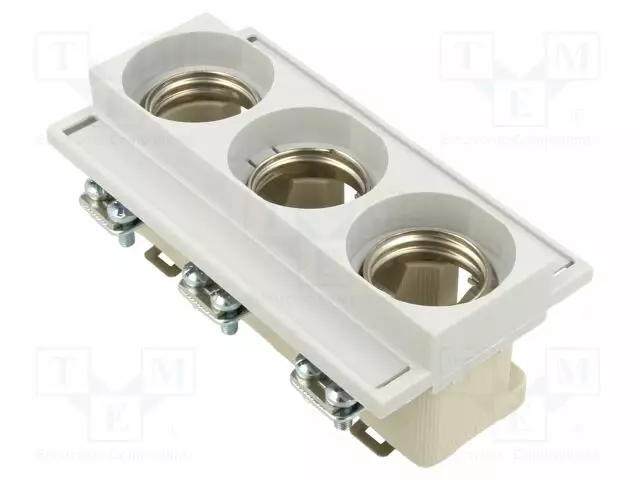 VAROKEPESÄ - DIII - DIN-KISKOLLE - 63A - 500VAC - NAVAT: 3 - Sulakepitimet - 002323016 - 1