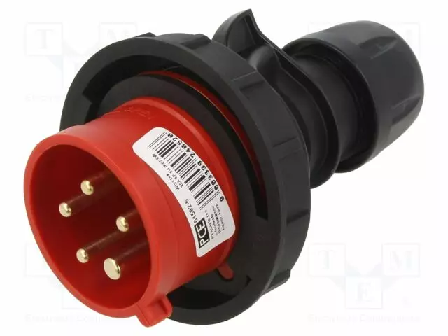 3-VAIHE AC VIRTALIITIN - PISTOKE - UROS - 16A - 400VAC - IP67 - AC liittimet ja rungot - 01592-6 - 1