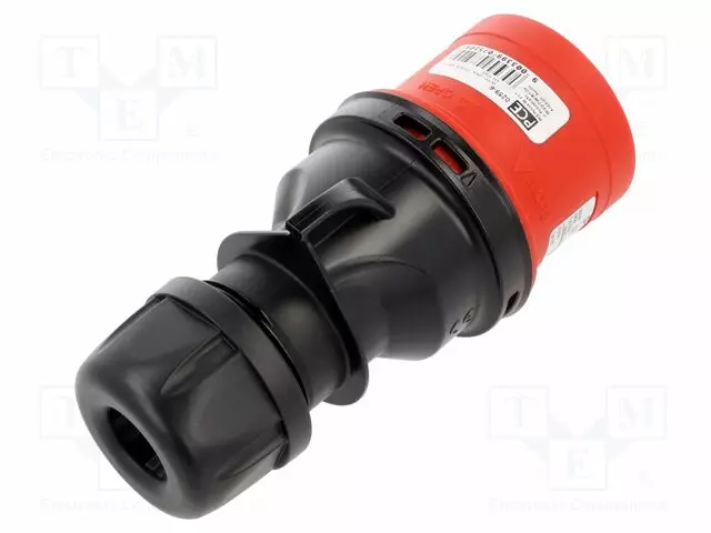 3-VAIHE AC VIRTALIITIN - PISTOKE - UROS - 32A - 400VAC - IP67 - AC liittimet ja rungot - 0259-6 - 2