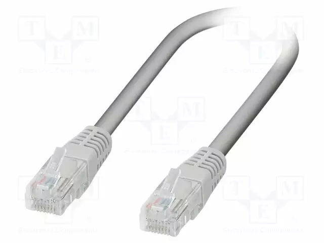 PATCH KAAPELI - U/UTP - CAT 5 - RJ45-PISTOKE,MOLEMMIN PUOLIN - LANKA - CU - RJ45 Ethernet kaapelit - 1413086 - 1