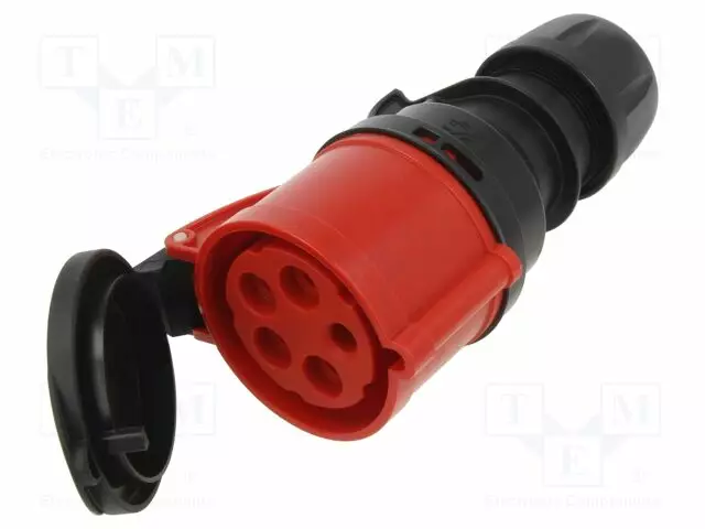 3-VAIHE N LIITINAARAS - 32A - 400VAC - AC liittimet ja rungot - 2259-6 - 1