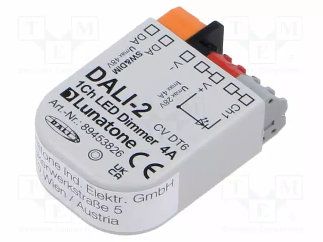 VIRTALÄHDE: IMPULSSI - LED - DALI - 12÷28VDC - IP20 - 40X28X14MM - OUT: 1 - LED teholähteet - 89453826 - 1