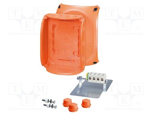 KOTELO: PALOSUOJA-X: 155MM - Y: 210MM - Z: 92MM - IP65,IP66 - ORANSSI - Kytkentärasiat - HENSEL-FK-1616 - 1
