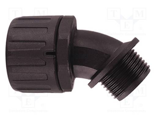 45° KULMALIITIN - KIERRE: METRINEN,ULKO-POLYAMIDI - IP66 - Punosten lisätarvikkeet - HG16-45-M20-PA66 - 1