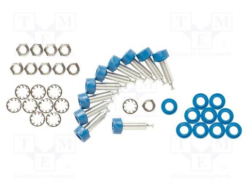 LABORATORY CONNECTOR: 4MM BANANA - SOCKET - 30VAC - 60VDC - 15A - BLUE - Banaanijatkoliittimet - POM-4900-6 - 1