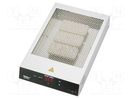 LÄMMITIN - 600W - 120X190MM - 230VAC - 50÷400°C - ESD - PISTOKE: EU - Piirilevyjen valmistus - WEL.WHP3000-6 - 1