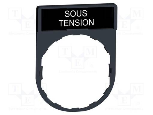 TIEDOTUSETIKETTI - HARMONY XB4 - Taulukytkimien lisävarusteet - ZBY2126 - 1