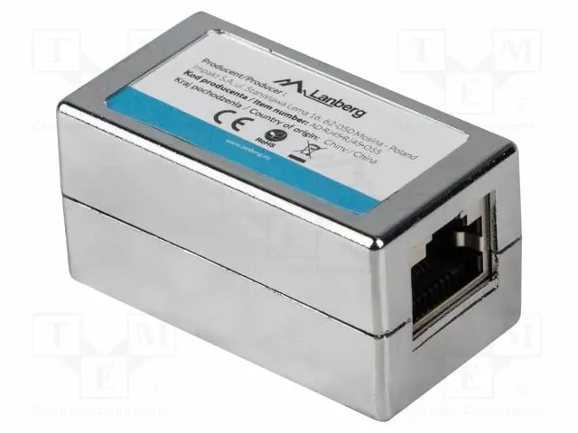 RJ45 SOVITIN - HOPEA - CAT: 6 - RJ45-PISTORASIA,MOLEMMIN PUOLIN - Tietokonetarvikkeet - muut - AD-RJ45-RJ45-OS6 - 1