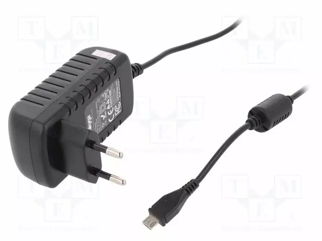 VIRTALÄHDE: IMPULSSI - 5VDC - 2,5A - 11W - LÄHTÖ: USB MICRO - 1M - 80% - Pistorasiamuuntajat - AK-TB-06 - 1