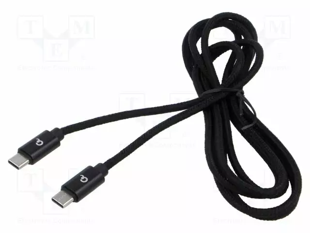 KAAPELI - USB 2.0 - USB C PISTOKE,MOLEMMIN PUOLIN - KULLATTU - 1,8M - USB kaapelit ja adapterit - CCDB-MUSB2B-CMCM-6 - 1