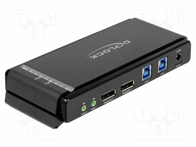 KVM KYTKIN - DISPLAYPORT 1.4 - HDMI, DVI, DisplayPort johdot - DELOCK-11476 - 1
