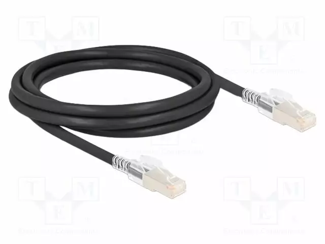 PATCH KAAPELI - S/FTP - CAT 6A - RJ45-PISTOKE,MOLEMMIN PUOLIN - 2M - LSZH - RJ45 Ethernet kaapelit - DELOCK-80256 - 1
