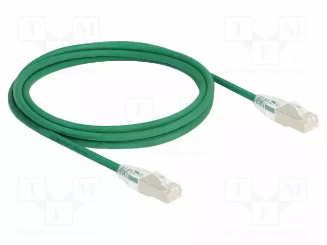 PATCH KAAPELI - U/FTP - CAT: 6A - RJ45-PISTOKE,MOLEMMIN PUOLIN - 2M - LSZH - RJ45 Ethernet kaapelit - DELOCK-80366 - 1