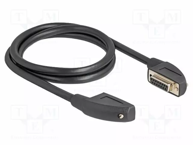 KAAPELI - D-SUB 15PIN LIITIN 90° VASEN/OIKEA,MOLEMMIN PUOLIN - HDMI, DVI, DisplayPort johdot - DELOCK-80476 - 1
