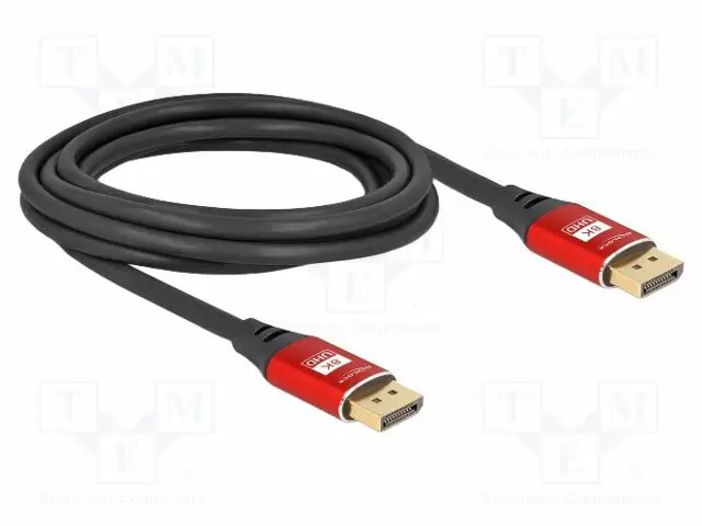 KAAPELI - DISPLAYPORT-PISTOKE,MOLEMMIN PUOLIN - DISPLAYPORT 1.4 - HDMI, DVI, DisplayPort johdot - DELOCK-80606 - 1