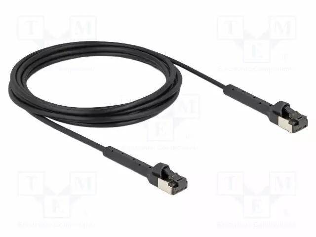 PATCH KAAPELI - U/FTP - CAT: 6A - RJ45-PISTOKE,MOLEMMIN PUOLIN - 3M - LSZH - RJ45 Ethernet kaapelit - DELOCK-80936 - 1