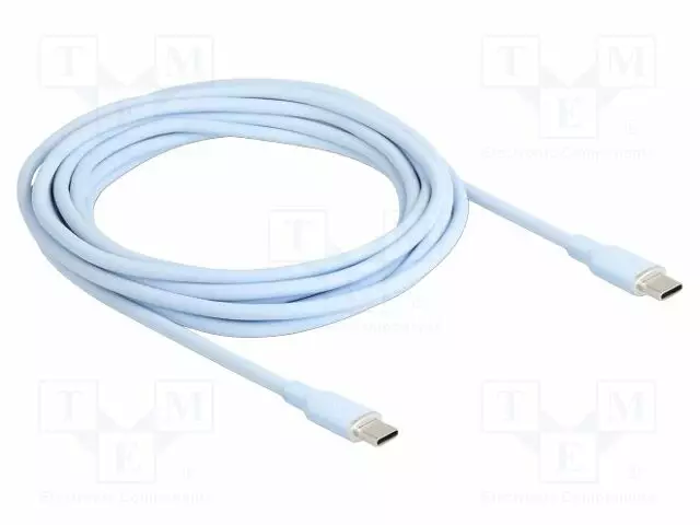 KAAPELI - USB 2.0 - USB C PISTOKE,MOLEMMIN PUOLIN - KULLATTU - 4M - USB kaapelit ja adapterit - DELOCK-81236 - 1