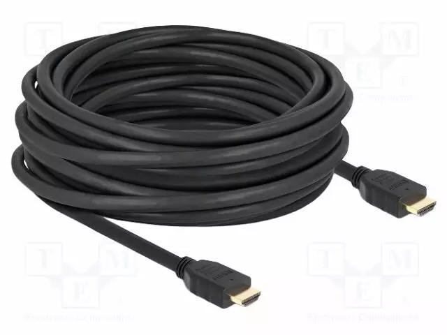 KAAPELI - HDMI-PISTOKE,MOLEMMIN PUOLIN - HDMI 2.1 - PIT: MUSTA - HDMI, DVI, DisplayPort johdot - DELOCK-82006 - 1
