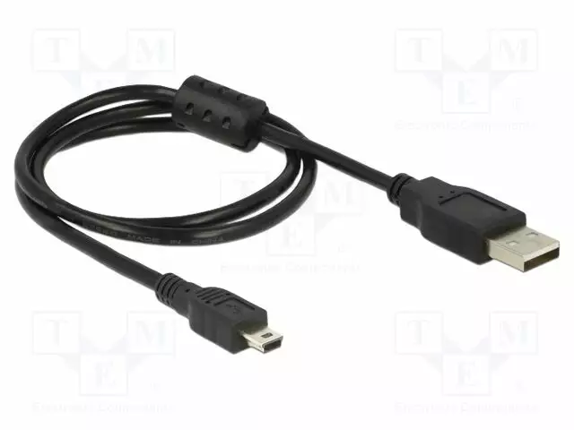 KAAPELI - USB 2.0 - USB A PISTOKE,USB B PIENOISPISTOKE - 0,7M - USB kaapelit ja adapterit - DELOCK-82396 - 1