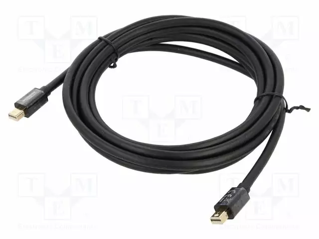 KAAPELI - MINI DISPLAYPORT-PISTOKE,MOLEMMIN PUOLIN - PIT: 3M - HDMI, DVI, DisplayPort johdot - DELOCK-83476 - 1