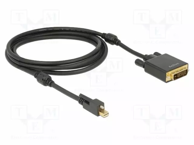 KAAPELI - DVI-D (24+1) PISTOKE,MINI DISPLAYPORT-PISTOKE - PIT: 2M - HDMI, DVI, DisplayPort johdot - DELOCK-83726 - 1