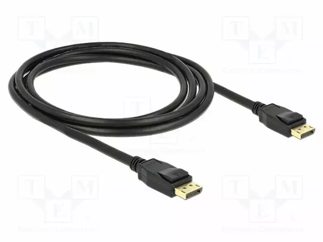 KAAPELI - DISPLAYPORT-PISTOKE,MOLEMMIN PUOLIN - DISPLAYPORT 1.2 - HDMI, DVI, DisplayPort johdot - DELOCK-83806 - 1