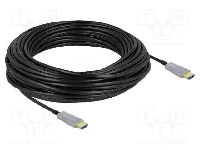 KAAPELI - HDMI-PISTOKE,MOLEMMIN PUOLIN - PIT: MUSTA - HOPEA - HDMI, DVI, DisplayPort johdot - DELOCK-85016 - 1