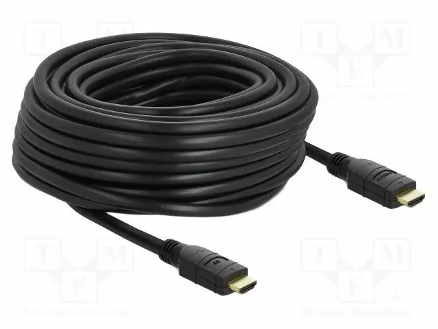 KAAPELI - HDMI-PISTOKE,MOLEMMIN PUOLIN - PIT: MUSTA - 26AWG - HDMI, DVI, DisplayPort johdot - DELOCK-85286 - 1