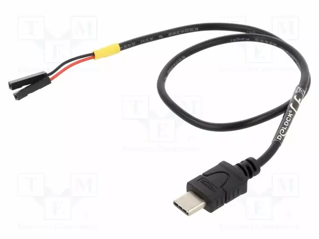 KAAPELI - USB C PISTOKE,1PIN KOUKKULIITIN X2 - 0,3M - MUSTA - 22AWG - USB kaapelit ja adapterit - DELOCK-85396 - 1