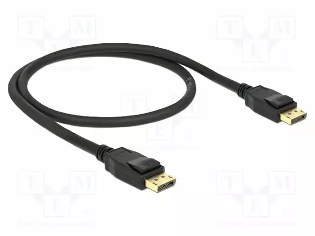 KAAPELI - DISPLAYPORT-PISTOKE,MOLEMMIN PUOLIN - DISPLAYPORT 1.2 - HDMI, DVI, DisplayPort johdot - DELOCK-85506 - 1