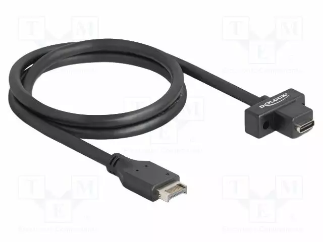 KAAPELI - USB C RASIA,USB TYPE-E KEY A PISTOKE - 0,7M - MUSTA - USB kaapelit ja adapterit - DELOCK-85776 - 1