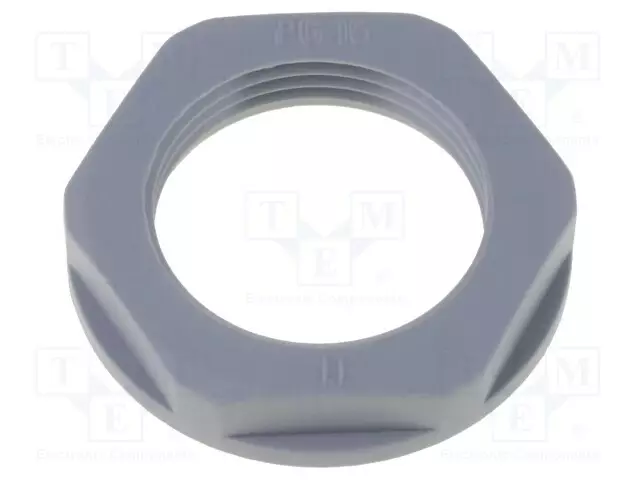 MUTTERI - PG29 - POLYAMIDI - 46MM - TUMMANHARMAA - KIERRE: PG - LAIPPA- - Läpivientikappaleiden mutterit - HELU-94256 - 1