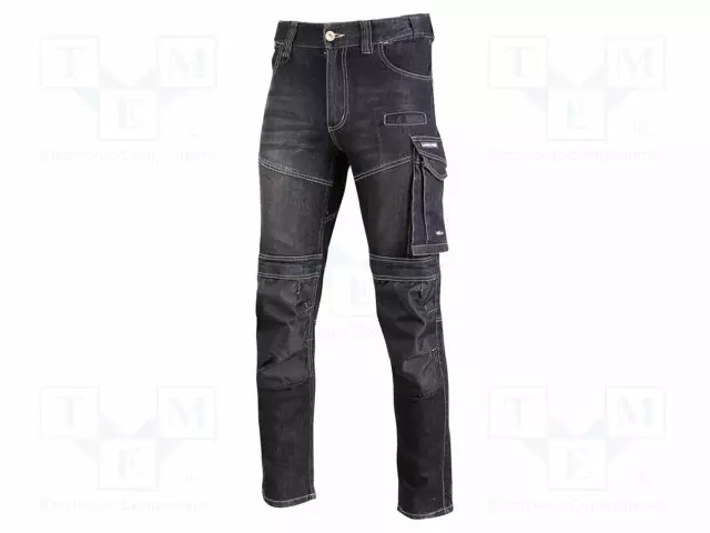 TYÖHOUSUT - KOKO: XXXL - MUSTA - SLIM-FIT - 340G/M2 - Työ- ja suojavaatteet - LAHTI-L4051706 - 1